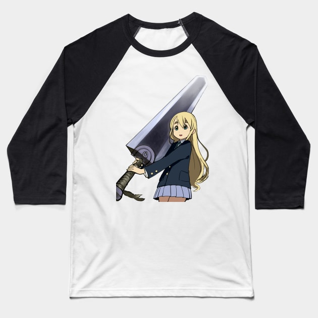 Mugi Dragonslayer Baseball T-Shirt by KokoroPopShop